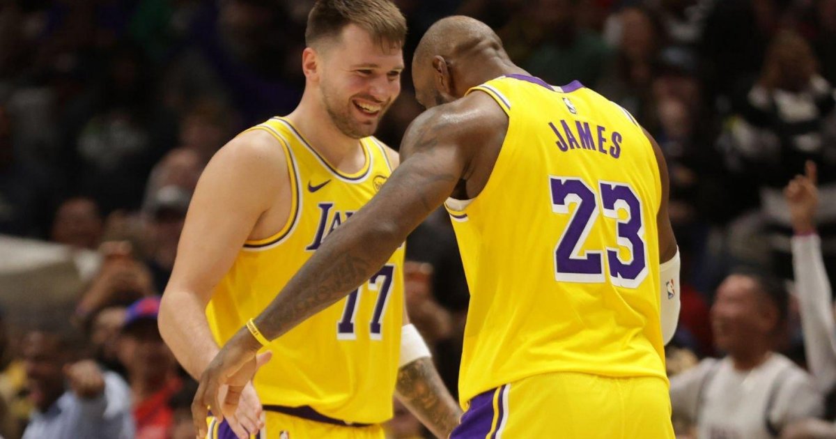 LeBron e Doncic comandam vitória e Lakers bate Pelicans