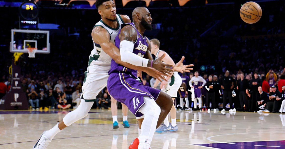 Giannis para LeBron e Bucks vence Lakers