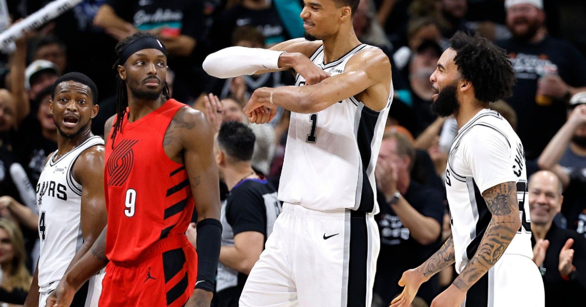 Wembanyama domina com tocos e Spurs eliminam Blazers com autoridade